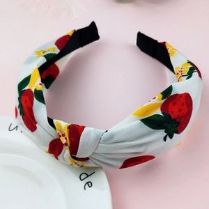 Summer Fruit Topknot Headbands - Red Berries